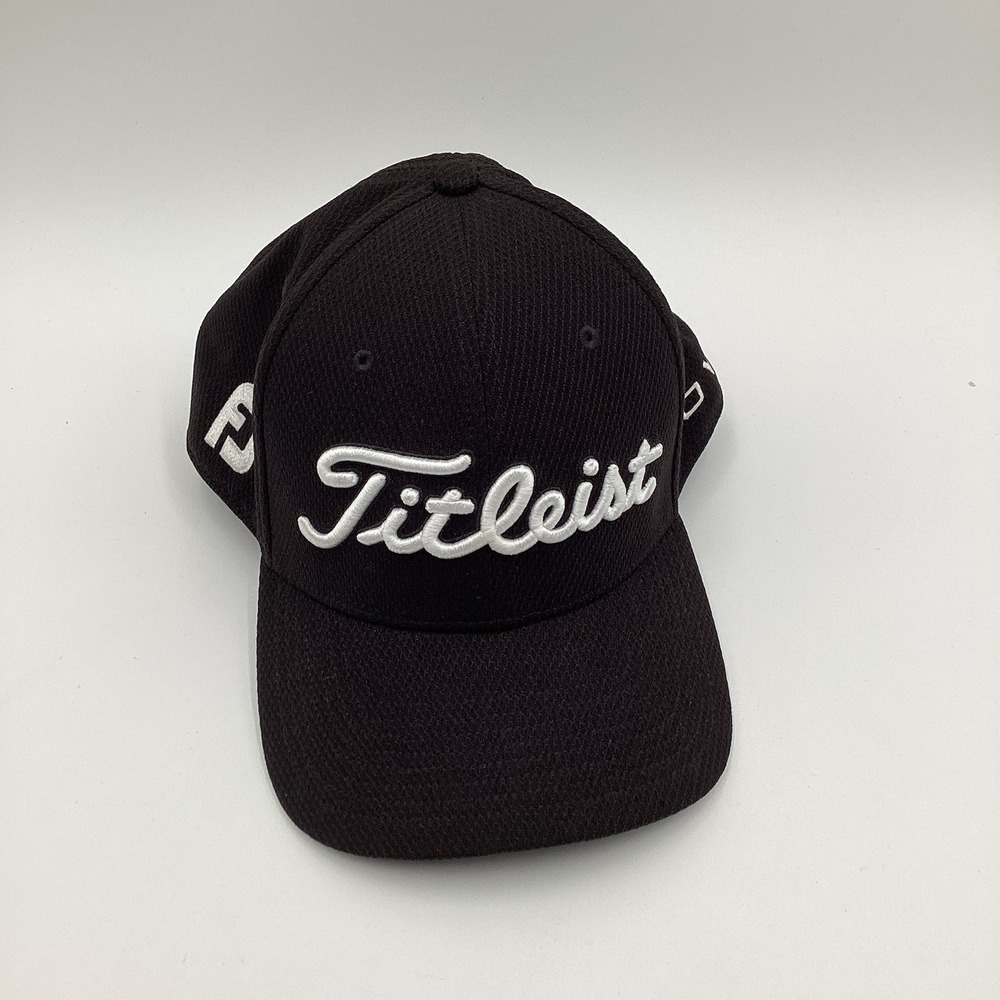 Titleist‎ Pro V1 Men's Black Flex Fit Golf Hat Cap Size 7.5